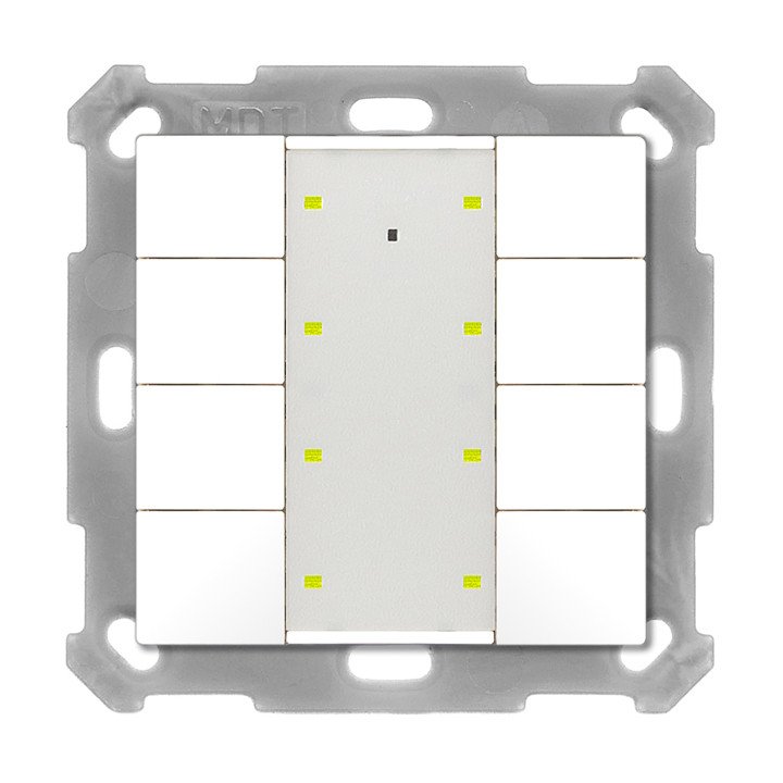 MDT BE-TA55P8.02 KNX-Tastsensor Plus UP v2 | 8-fach | reinweiß matt | 