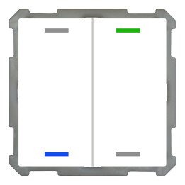 MDT BE-TAL6302.01 KNX-Tastsensor Light 63 | 2-fach, neutral | AVS Domo