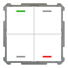 MDT BE-TAL6304.01 KNX-Tastsensor Light 63 | 4-fach, neutral | AVS Domo