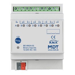 MDT BE-08024.02 KNX Binäreingang 24 V | 8-fach | AVS Domotec
