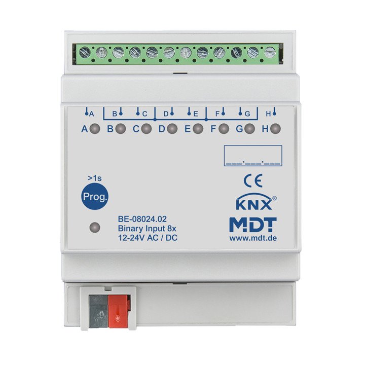 MDT BE-08024.02 KNX Binäreingang 24 V | 8-fach | AVS Domotec