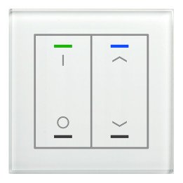 MDT BE-GTL2TW.D1 KNX-Glastaster II Light m. Temperatursensor | 2-fach,