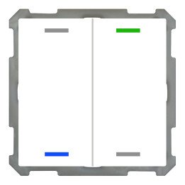 MDT BE-TAL63T2.01 KNX-Tastsensor Light 63 m. Temperatursens. | 2-fach,