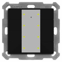MDT BE-TA55P806.02 KNX-Tastsensor Plus UP v2 | 8-fach | schwarz matt |