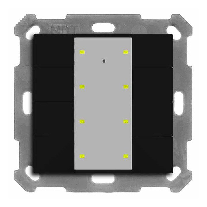MDT BE-TA55P806.02 KNX-Tastsensor Plus UP v2 | 8-fach | schwarz matt |