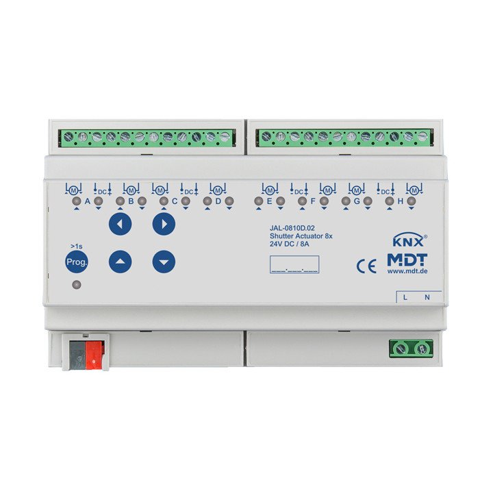 MDT JAL-0810D.02 KNX Jalousieaktor 24 V DC | 8-fach | AVS Domotec