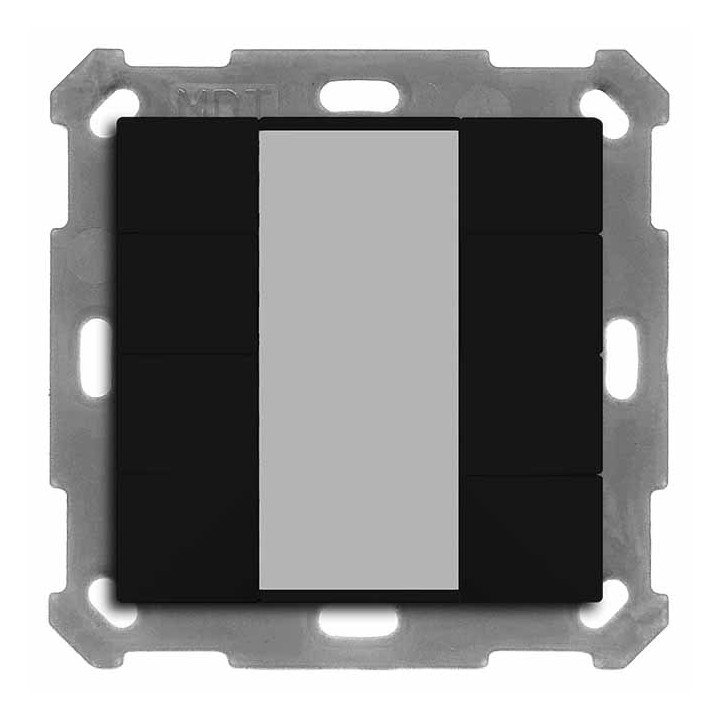 MDT BE-TA550806.02 KNX-Tastsensor 55 v2 | 8-fach | schwarz matt | AVS 