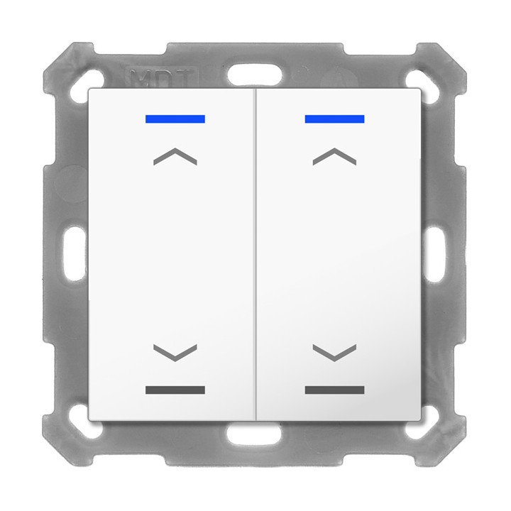 MDT BE-TAL55T2.A1 KNX-Tastsensor Light 55 m. Temperaturs. | 2-fach, Pf