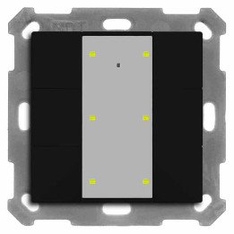 MDT BE-TA55P606.02 KNX-Tastsensor Plus UP v2 | 6-fach | schwarz matt |