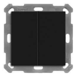 MDT BE-TAL55B206.01 KNX-Tastsensor Light 55 Basic | 2-fach | schwarz m
