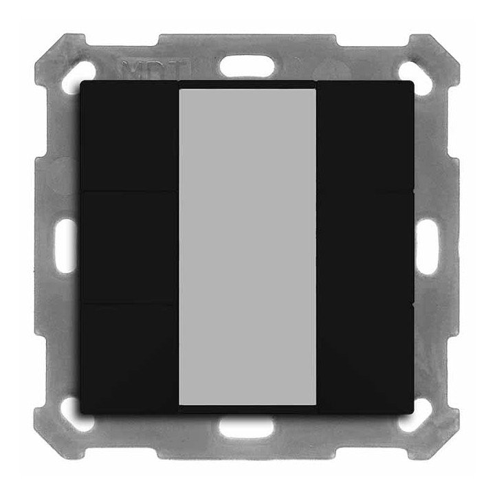 MDT BE-TA550606.02 KNX-Tastsensor 55 v2 | 6-fach | schwarz matt | AVS 
