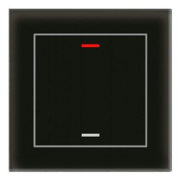 MDT BE-GTL10S.01S KNX-Glastaster II Light | 1-fach, neutral | glas sch
