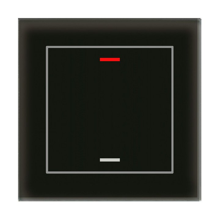MDT BE-GTL10S.01S KNX-Glastaster II Light | 1-fach, neutral | glas sch