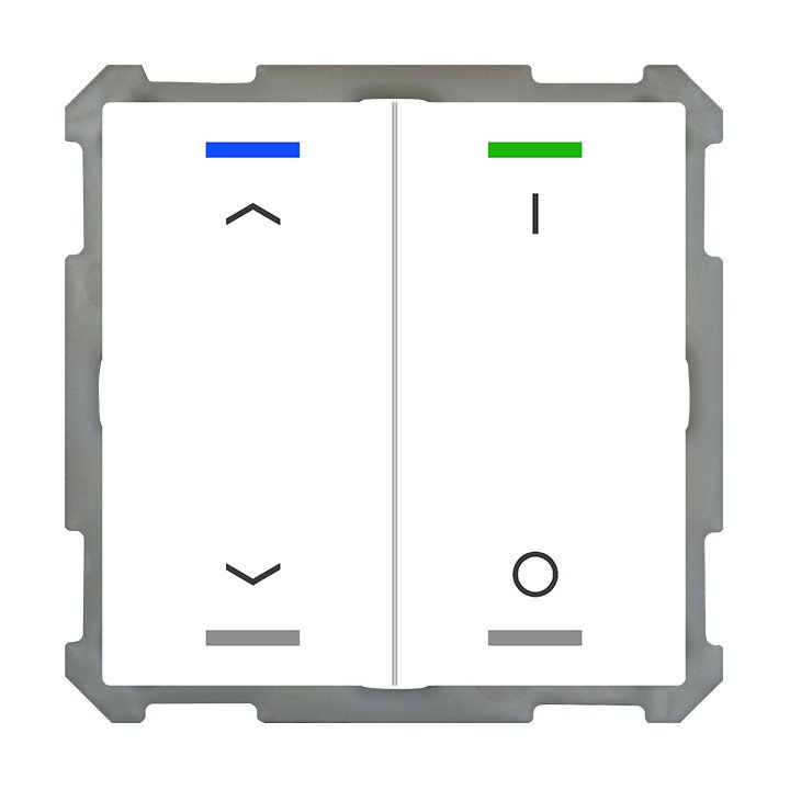 MDT BE-TAL6302.C1 KNX-Tastsensor Light 63 | 2-fach, Pfeile, IO | AVS D