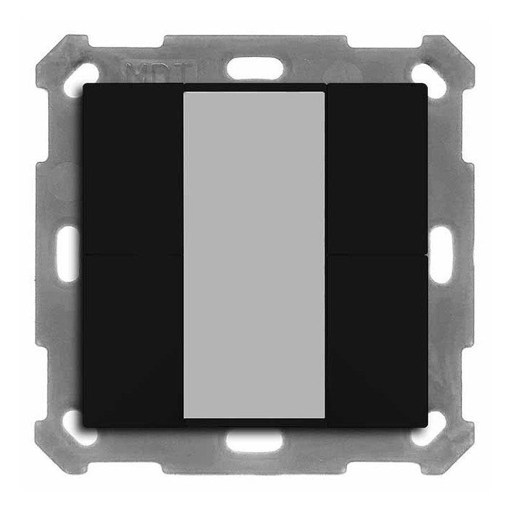 MDT BE-TA550406.02 KNX-Tastsensor 55 v2 | 4-fach | schwarz matt | AVS 