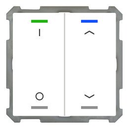 MDT BE-TAL63T2.D1 KNX-Tastsensor Light 63 m. Temperatursens. | 2-fach,