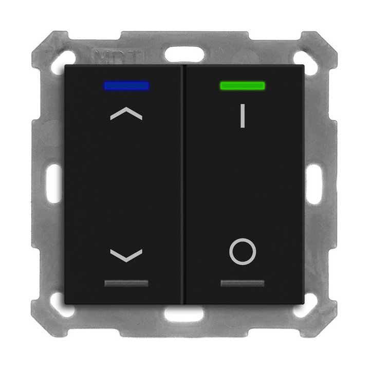MDT BE-TAL550206.C1 KNX-Tastsensor Light 55 | 2-fach, Pfeile, IO | sch