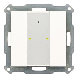 MDT RF-TA55A2.01 KNX-RF-Tastsensor | 2-fach | reinweiß glänzend | AVS 
