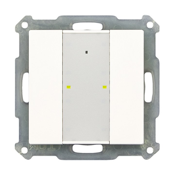 MDT RF-TA55A2.01 KNX-RF-Tastsensor | 2-fach | reinweiß glänzend | AVS 