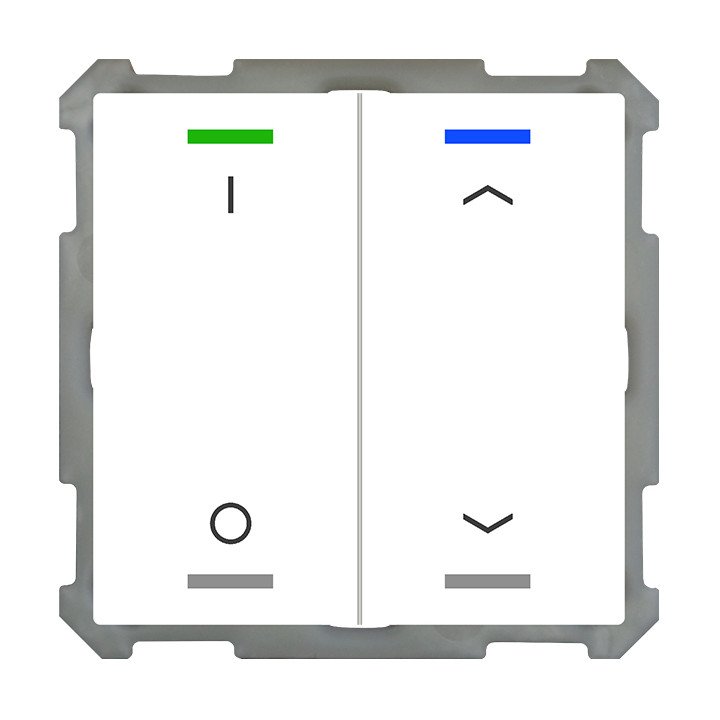 MDT BE-TAL6302.D1 KNX-Tastsensor Light 63 | 2-fach, IO, Pfeile | AVS D