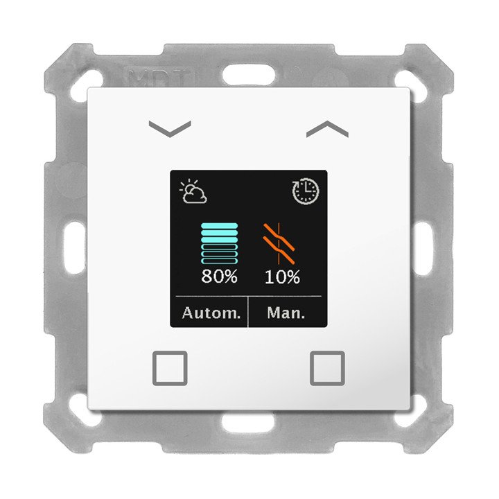 MDT BE-JTA5504.01 KNX-Jalousie-Tastsensor Smart 55 | 4-fach | reinweiß