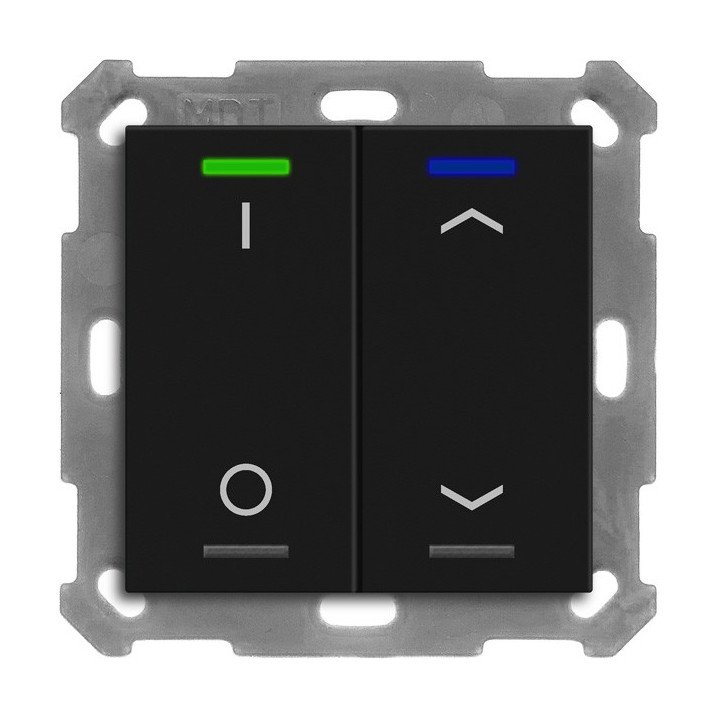 MDT BE-TAL55T206.D1 KNX-Tastsensor Light 55 m. Temperaturs. | 2-fach, 