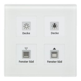 MDT RF-GTT4W.01 KNX-RF-Glastaster 4-fach | 4-fach | glas weiß | AVS Do
