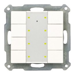 MDT RF-TA55A8.01 KNX-RF-Tastsensor | 8-fach | reinweiß glänzend | AVS 
