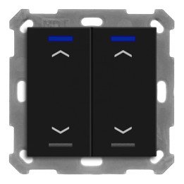 MDT BE-TAL550206.A1 KNX-Tastsensor Light 55 | 2-fach, Pfeile | schwarz