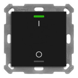 MDT BE-TAL550106.B1 KNX-Tastsensor Light 55 | 1-fach, IO | schwarz mat