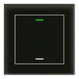 MDT BE-GTL1TS.01S KNX-Glastaster II Light m. Temperaturs. | 1-fach, ne