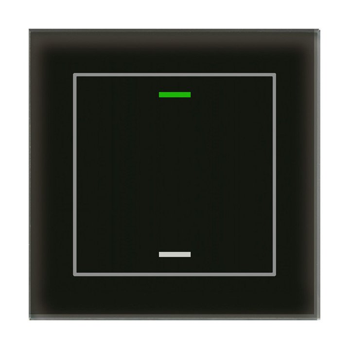 MDT BE-GTL1TS.01S KNX-Glastaster II Light m. Temperaturs. | 1-fach, ne