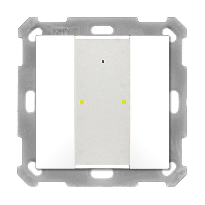 MDT BE-TA55P2.02 KNX-Tastsensor Plus UP v2 | 2-fach | reinweiß matt | 