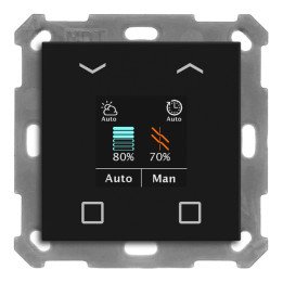 MDT BE-JTA550406.01 KNX-Jalousie-Tastsensor Smart 55 | 4-fach | schwar