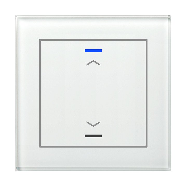 MDT BE-GTL10W.A1 KNX-Glastaster II Light | 1-fach, Pfeile | glas weiß 