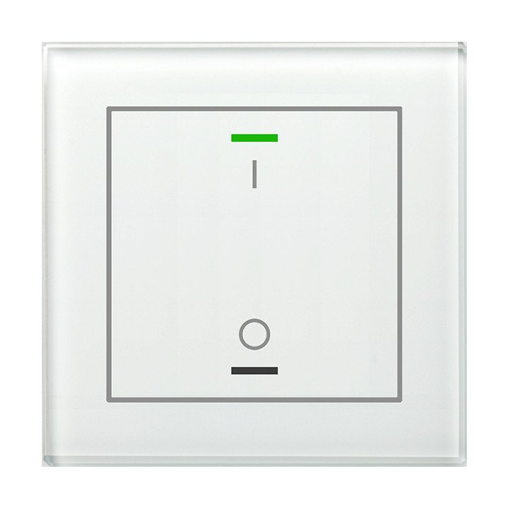 MDT BE-GTL1TW.B1 KNX-Glastaster II Light m. Temperatursensor | 1-fach,