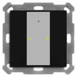 MDT BE-TA55T206.02 KNX-Tastsensor Plus m. Temp. UP v2 | 2-fach | schwa