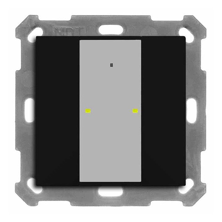 MDT BE-TA55T206.02 KNX-Tastsensor Plus m. Temp. UP v2 | 2-fach | schwa