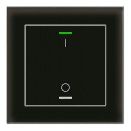 MDT BE-GTL1TS.B1S KNX-Glastaster II Light m. Temperaturs. | 1-fach, IO