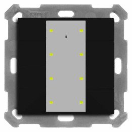 MDT RF-TA55A806.01 KNX-RF-Tastsensor | 8-fach | schwarz matt | AVS Dom