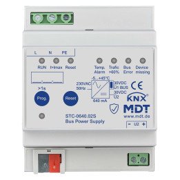 MDT STC-0640.02S KNX Busspannungsversorgung | 640 mA, Diagnosefunktion