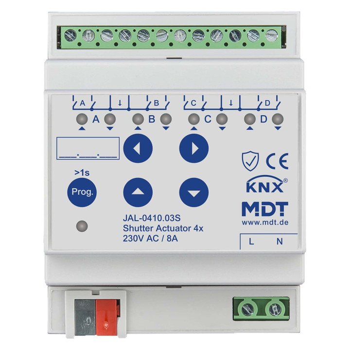 MDT JAL-0410.03S KNX Jalousieaktor 230 V | 4-fach, Secure | AVS Domote