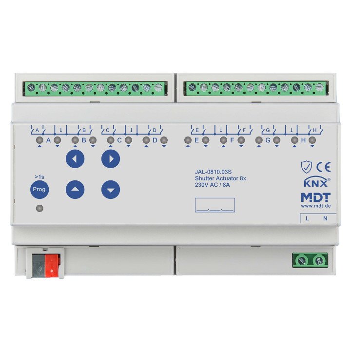 MDT JAL-0810.03S KNX Jalousieaktor 230 V | 8-fach, Secure | AVS Domote