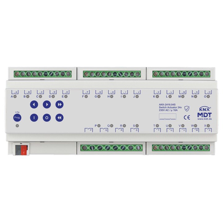 MDT AKK-2416.04S KNX-Schaltaktor Kompakt | 24-fach, Secure | AVS Domot