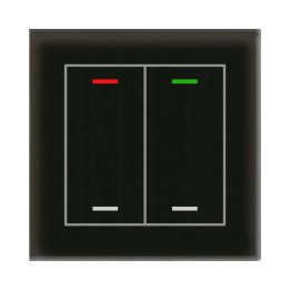 MDT GTL-200S.02S KNX-Glastaster II Light | 2-fach, neutral, Secure | g