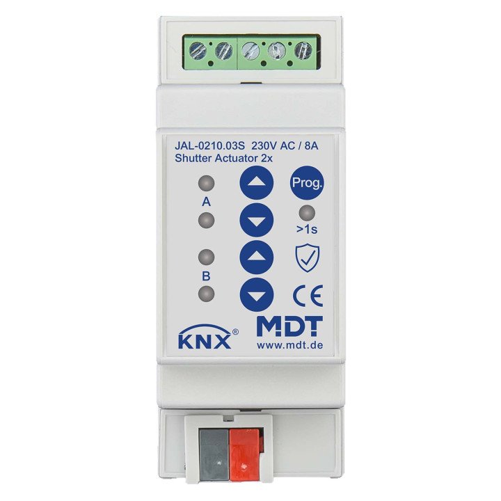 MDT JAL-0210.03S KNX Jalousieaktor 230 V | 2-fach, Secure | AVS Domote