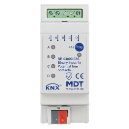 MDT BE-04000.03S KNX Binäreingang potentialfrei | 4-fach, Secure | AVS