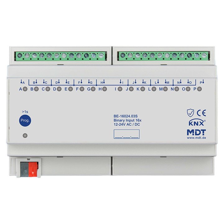 MDT BE-16024.03S KNX Binäreingang 24 V | 16-fach, Secure | AVS Domotec
