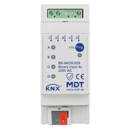 MDT BE-04230.03S KNX Binäreingang 230 V | 4-fach, Secure | AVS Domotec