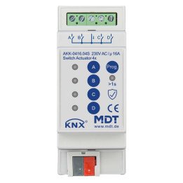 MDT AKK-0416.04S KNX-Schaltaktor Kompakt | 4-fach, Secure | AVS Domote